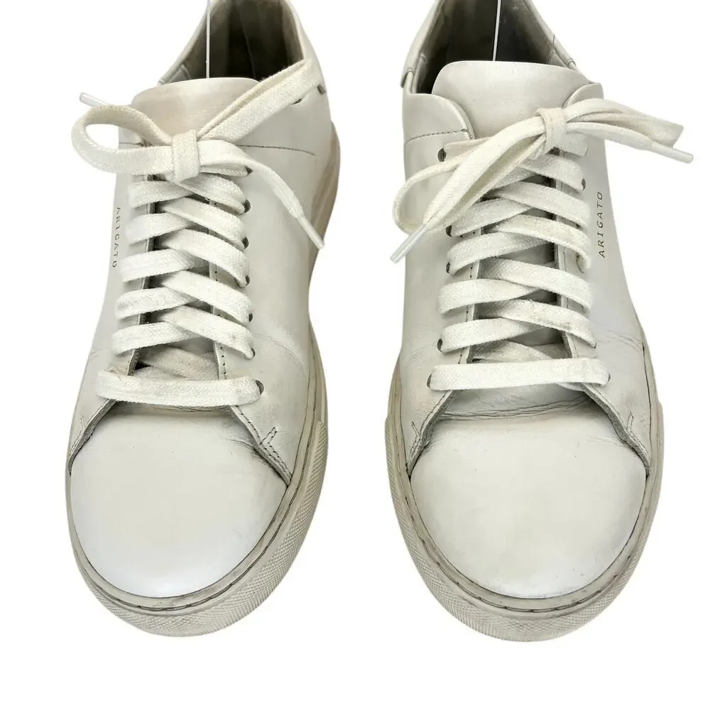 Axel Arigato Clean 90 White Leather Sneakers 39 Lace Up Low Top